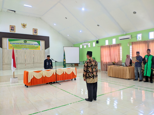 Kakankemenag Donggala Lantik Penyelenggara Zakat Dan Wakaf