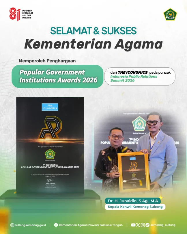 Kemenag Raih Popular Government Institutions Award 2026