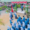 Pancasila Dihidupkan, Persatuan Dikuatkan: MTsN 1 Kota Palu Khidmati Hari Kesaktian Pancasila