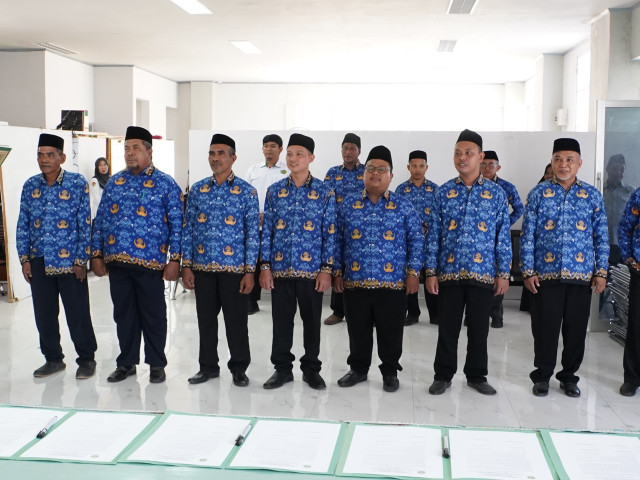 8 ASN Kemenag Bangkep Dilantik sebagai Kepala KUA, Kakanwil Tekankan KUA sebagai Rumah Bersama Masyarakat