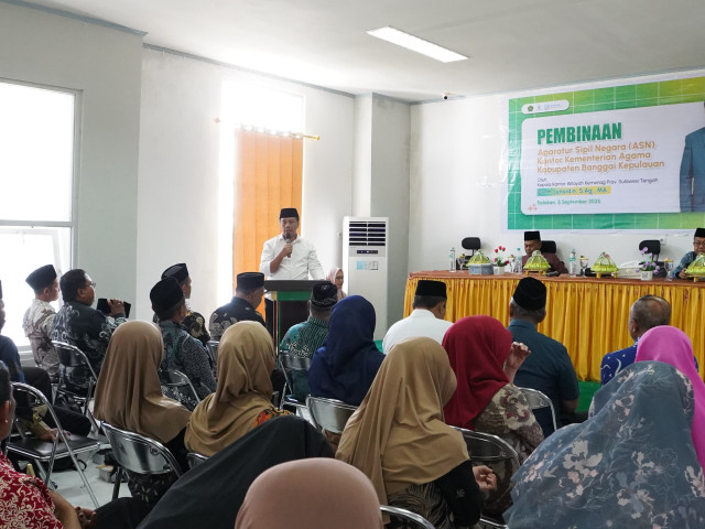 Kakanwil Kemenag Sulteng Dorong ASN Bangkep Tunjukkan Potensi dan Maksimalkan Pengabdian