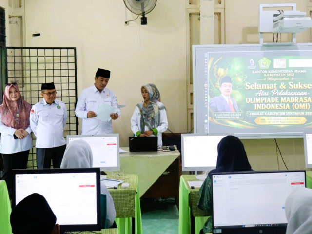Kemenag Sulteng Kawal CBT OMI 2026, 19 Sekolah Umum Turut Berkompetisi