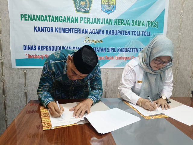Kemenag Tolitoli dan Disdukcapil Perkuat Layanan Adminduk untuk Pencatatan Nikah