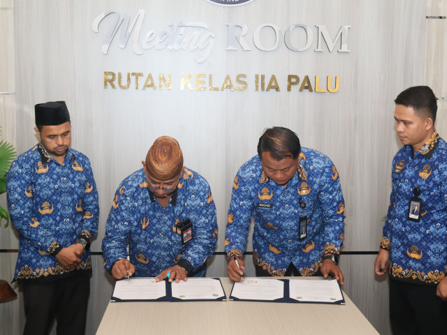 Kemenag Palu dan Rutan Kelas IIA Palu Perkuat Layanan Keagamaan lewat MoU