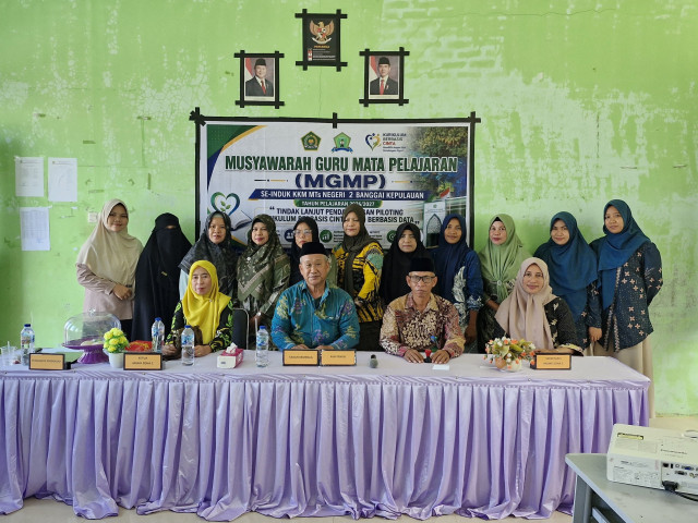 Perkuat Sinergi Pendidik, Kemenag Bangkep Melaksanakan MGMP