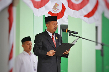 Peringatan HUT ke-77 RI, Kepala MAN 2 Kota Palu Sampaikan Sambutan Mendikbudristek 