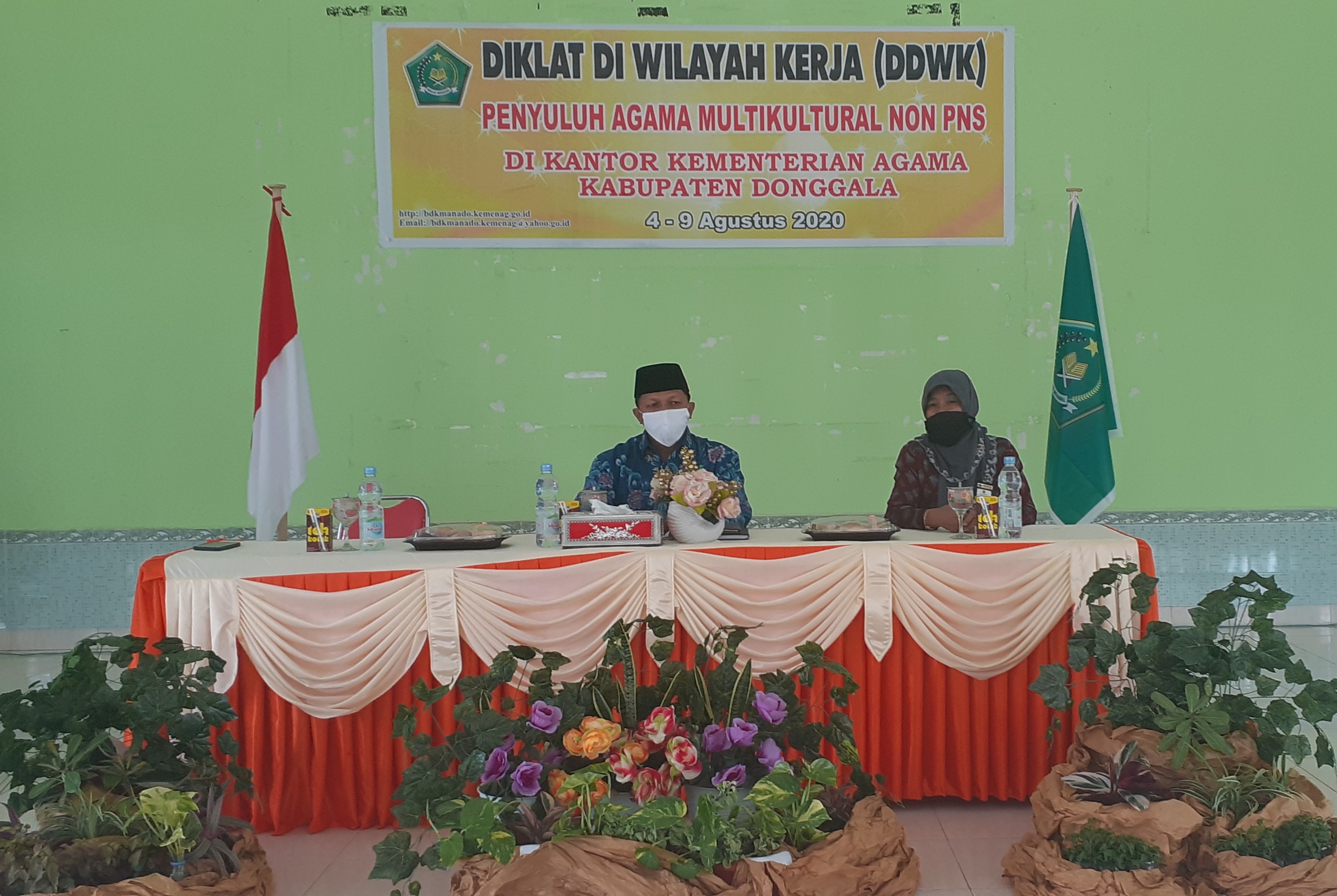 Kepala Kemenag Donggala Membuka Diklat Di Wilayah Kerja (DDWK)