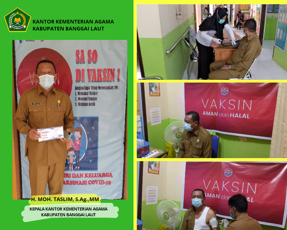 Usai Vaksinasi Tahap II, Kakankemenag Balut : Jangan Takut Divaksin