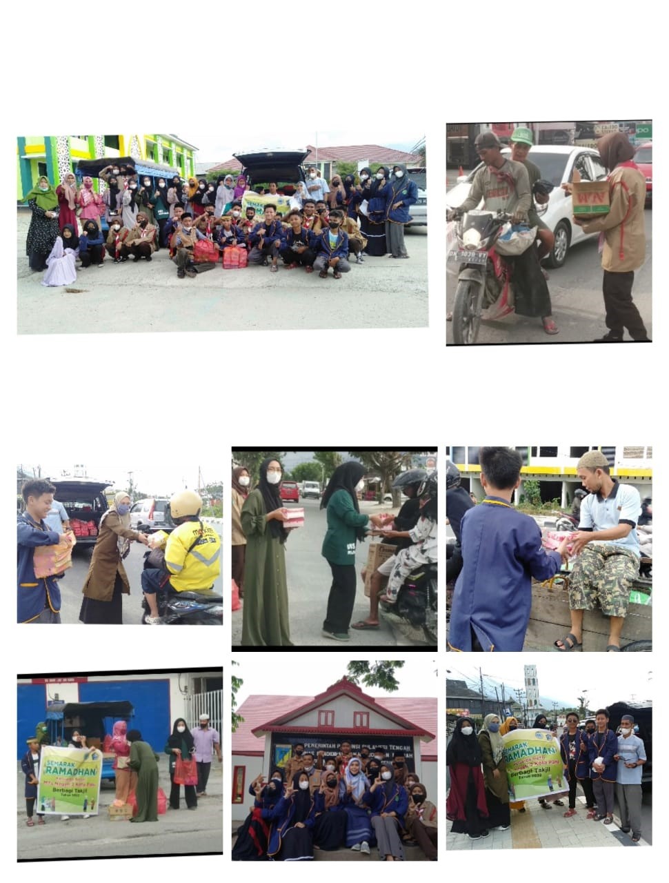 MTsN 2 Kota Palu Berbagi Takjil Buka Puasa