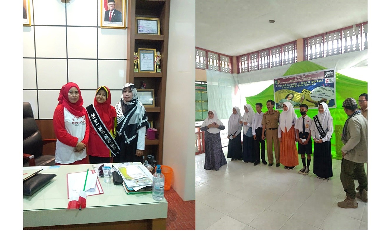 Siswi MTsN 2 Kota Palu Juara I Lomba Cipta Dan Baca Puisi