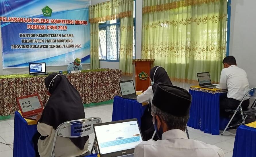 Ujian Psikotes SKB CPNS Di Kemenag Parimo Berjalan Lancar
