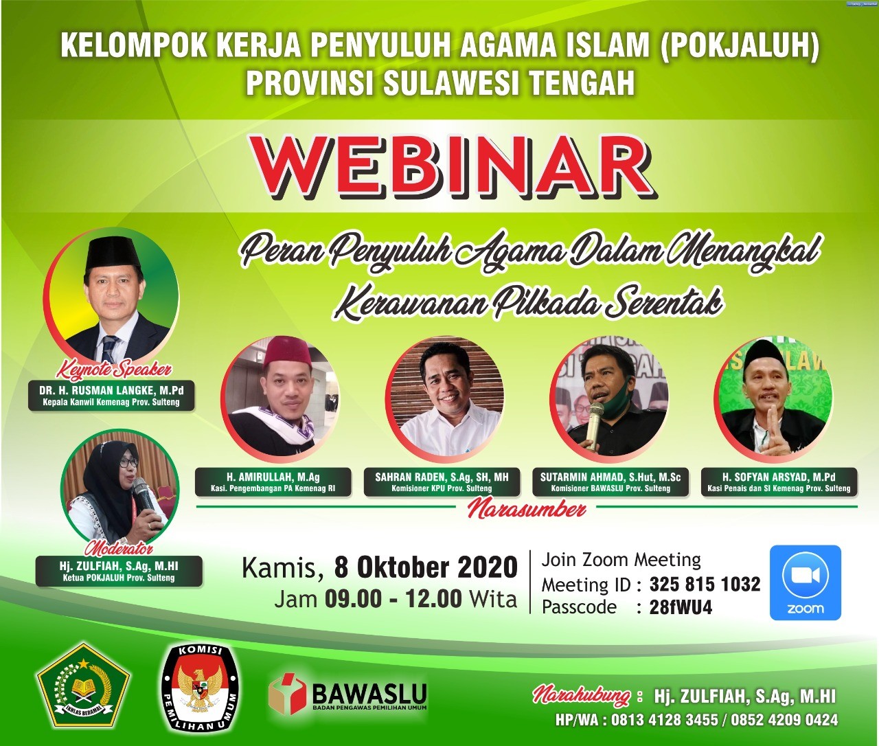 Kakanwil Minta Penyuluh Agama Berperan Tangkal Kerawanan Pilkada Serentak 