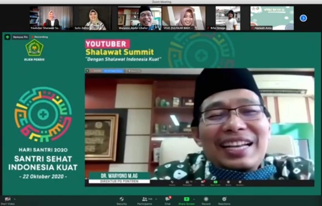 Kemenag Ajak Youtuber Milenial Syiarkan Keindahan Islam melalui Shalawat