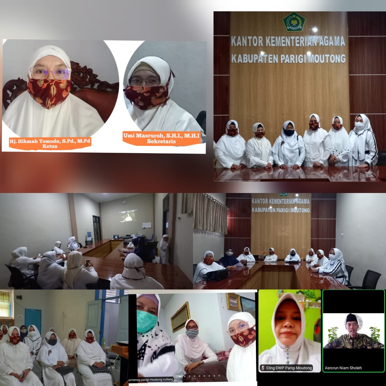 DWP Kemenag Parimo Ikuti Maulid Secara Virtual Yang Di Gelar DWP Kemenag RI