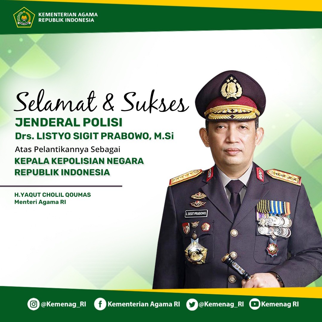 Menag Yakin Kapolri Baru Jamin Toleransi dan Ibadah Umat