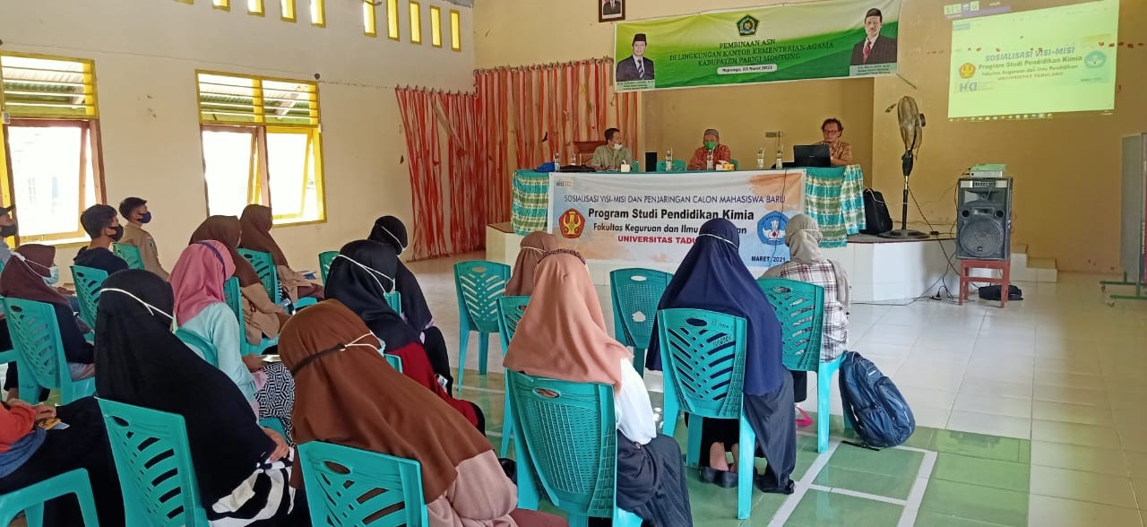 Untad Palu Sosialisasikan Program Studi Kimia Di MAN 2 Parigi