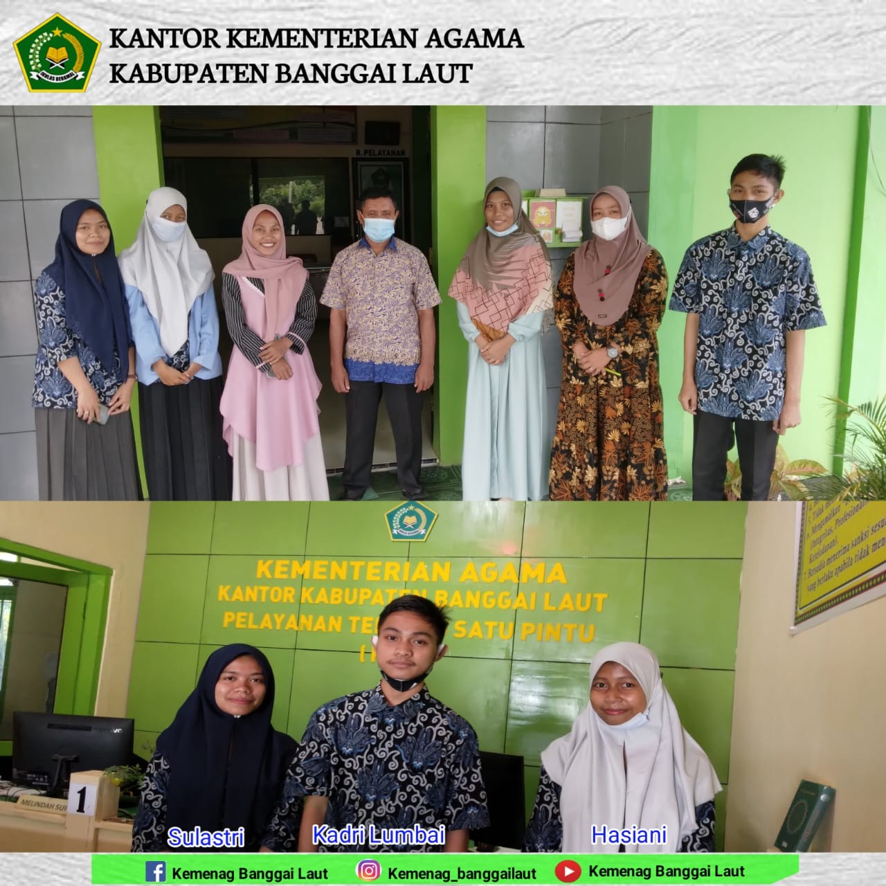 Penarikan Siswa PKL, Pembina Siswa Kemenag Balut : Semoga Dapat Nilai Baik
