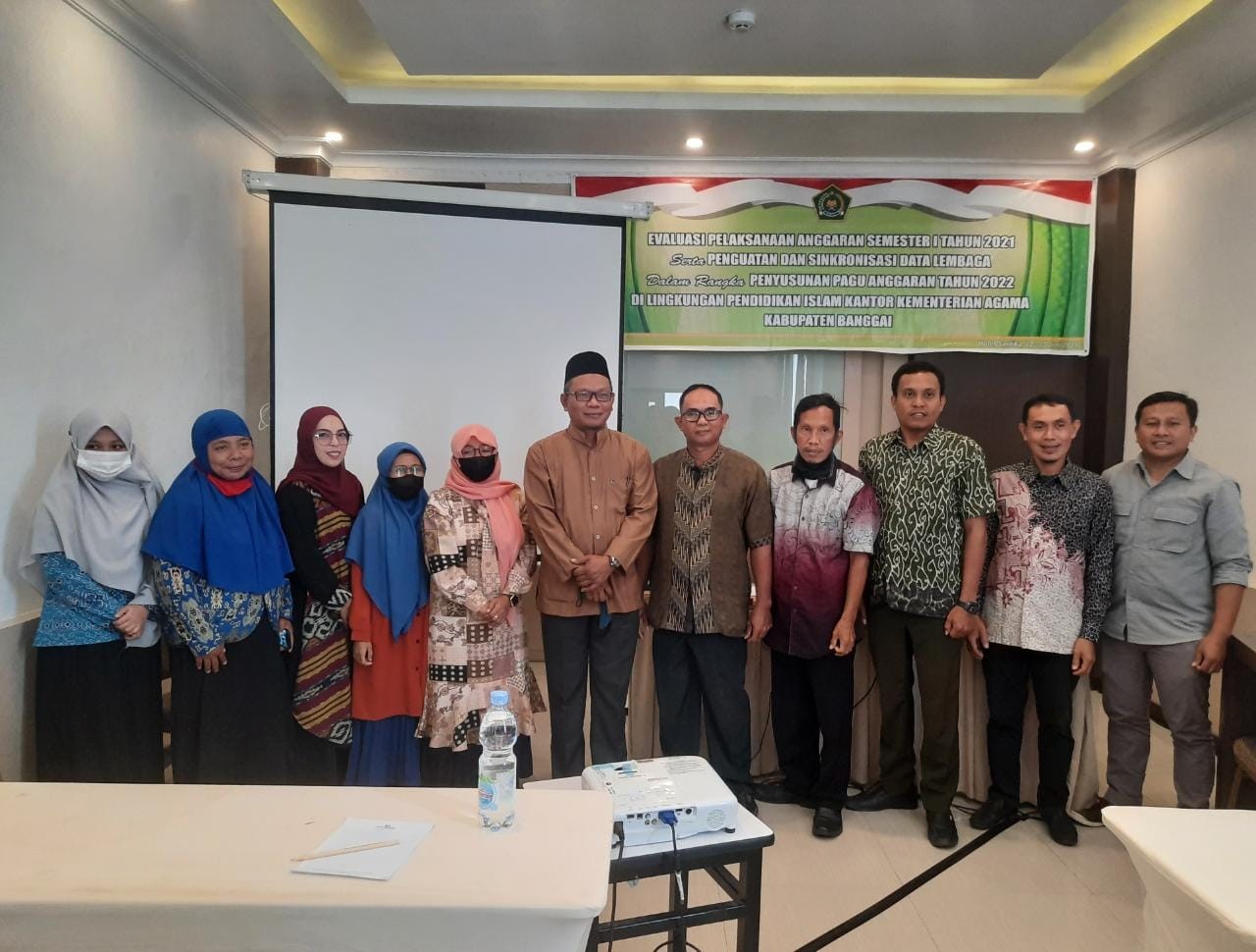 Kepala Seksi Pendis Kemenag Banggai Evaluasi Capaian Realisasi Anggaran Semester Satu