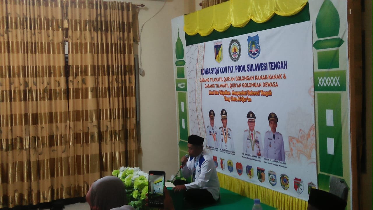 STQH Tingkat Provinsi, Kakankemenag Bangkep Berikan Suport Kepada Seluruh Peserta
