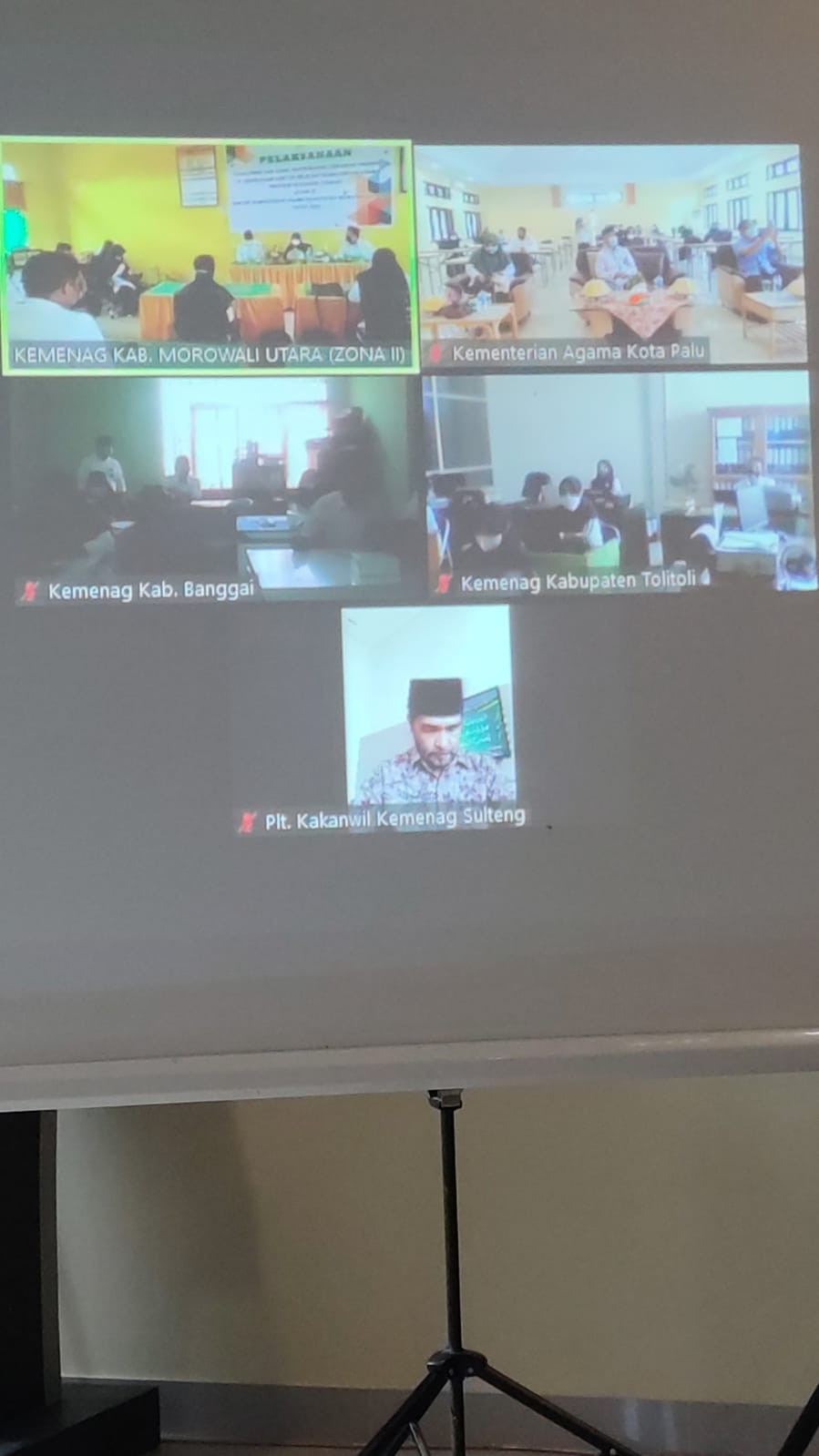 Plt. Kakanwil Buka Pelaksanaan Ujian Dinas Dan UPKP Secara Virtual