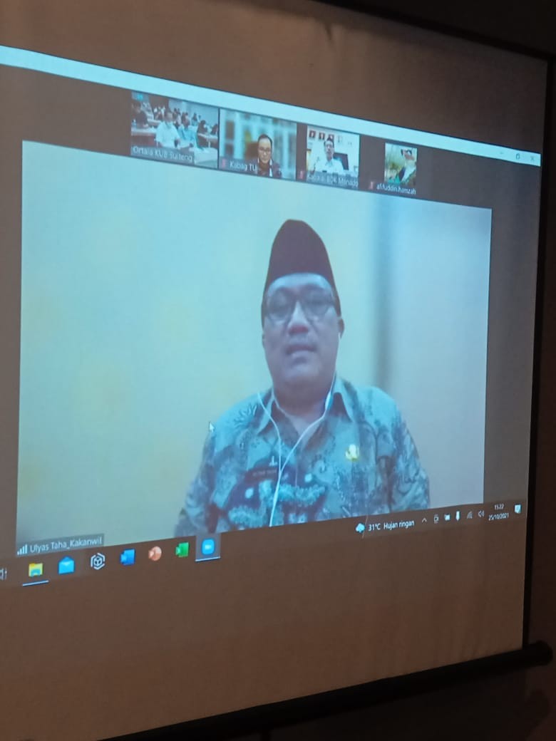 Secara Virtual, Kakanwil Kemenag Buka Workshop Manajemen Konflik Dan Jurnalisme Damai