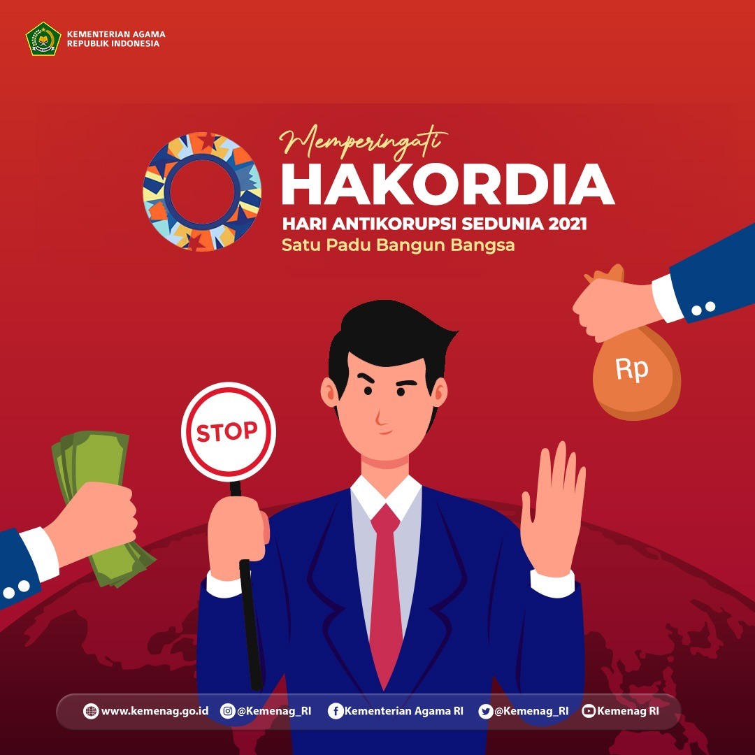 Hakordia 2021, Menag: Perilaku Antikorupsi Harus Dimulai dari Keluarga Sejak Dini