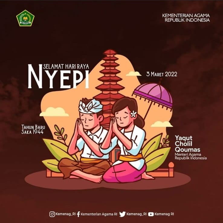 Selamat Nyepi, Menag: Aktualisasi Nilai Tattwam Asi, Perkuat Moderasi