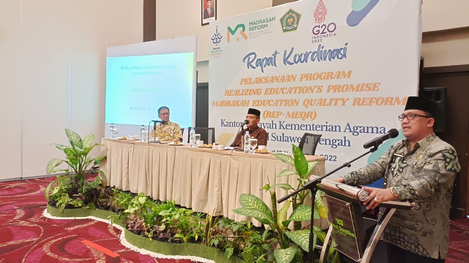 Kakanwil Ulyas:Program REP-MEQR Upaya Pemerintah Tingkatkan Mutu Pengelolaan Dan Layanan Pendidikan Madrasah