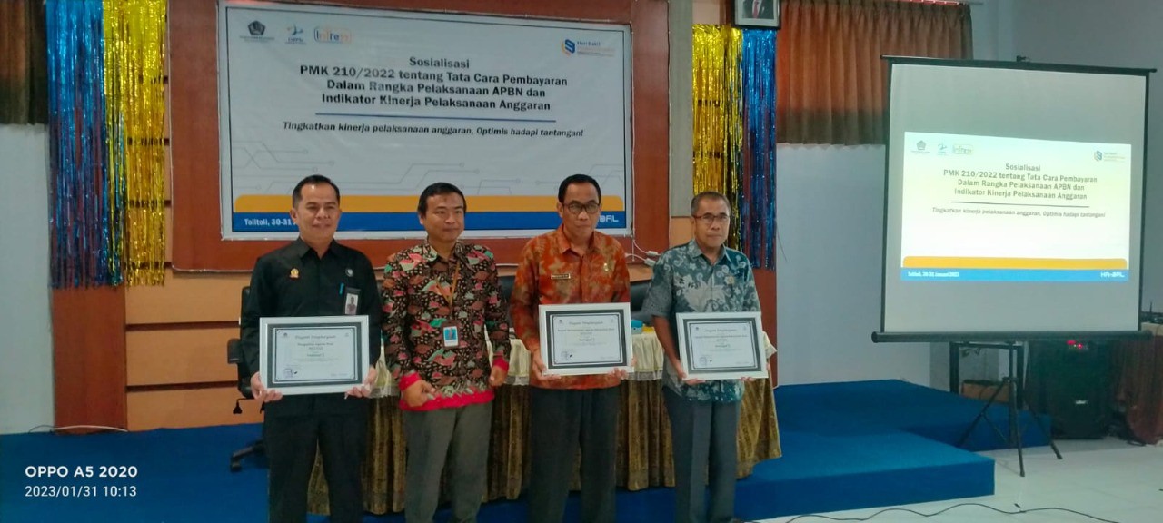 Kementerian Agama Kabupaten Buol Raih 3 Pengharagaan Dari KPPN