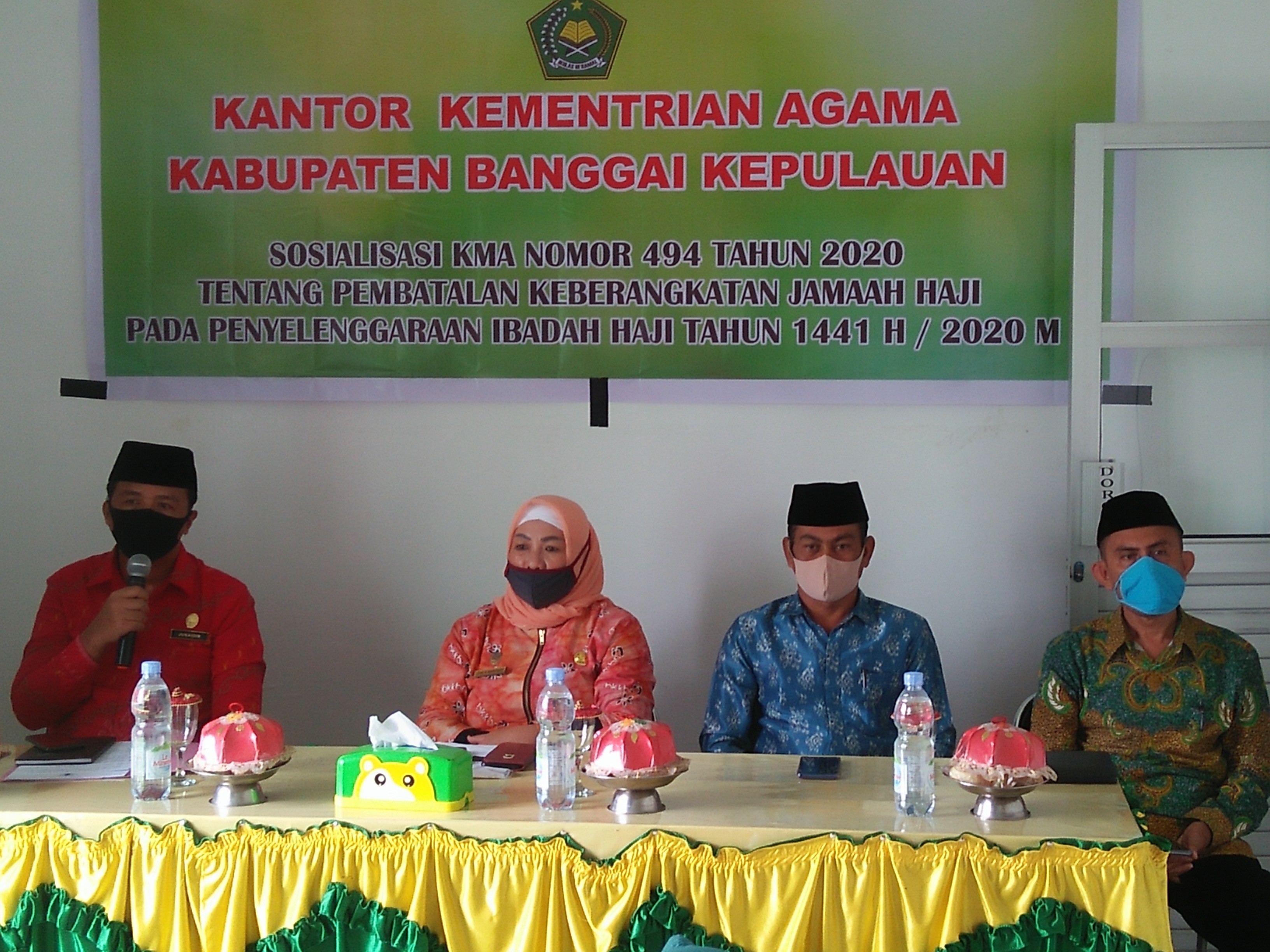 KEMENAG BANGKEP LAKSANAKAN SOSIALISASI KMA NO 494 TAHUN 2020