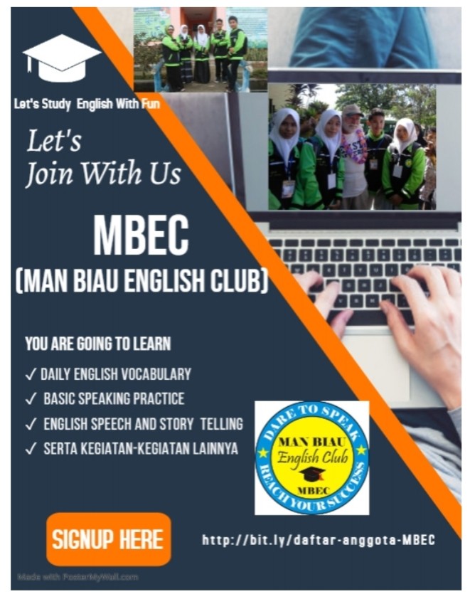MAN BIAU ENGLISH CONVERSATION CLUB (MBEC) TETAP AKTIF DI TENGAH PANDEMI COVID-19