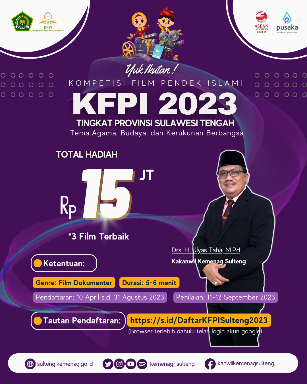KFPI Sulteng Siap digelar September 2023