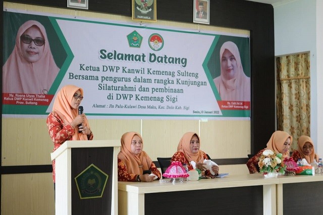Silaturahmi dan Pembinaan DWP Kemenag Sigi, Ketua DWP Kemenag Sulteng Harapkan Keaktifan DWP Kemenag