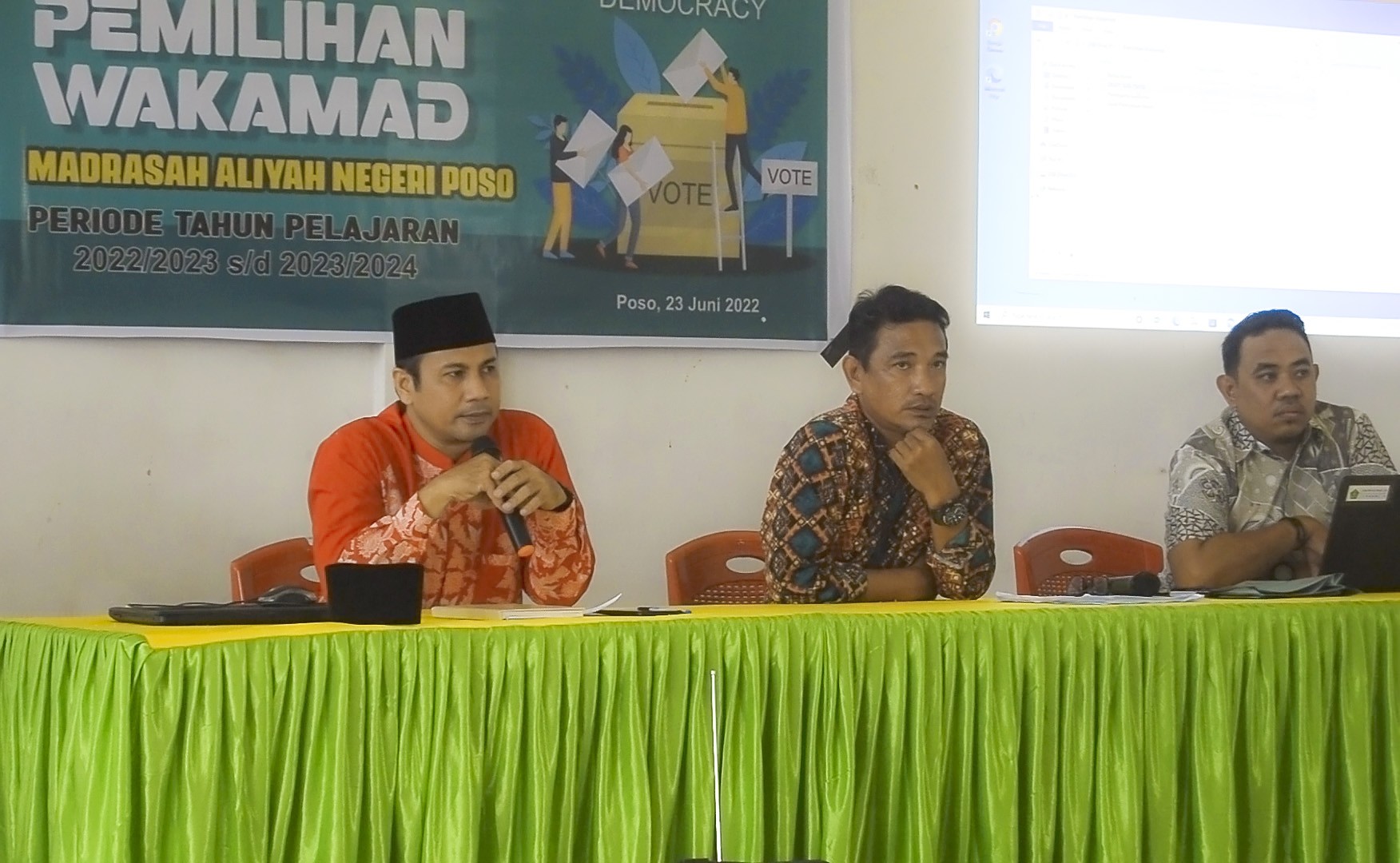 MAN 1 Poso Laksanakan Pemilihan Wakil Kepala Madrasah 