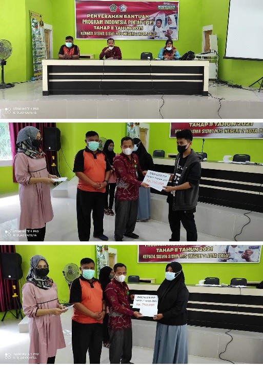 MTsN 2 Kota Palu Serahkan Bantuan PIP Tahap II Kepada Siswa