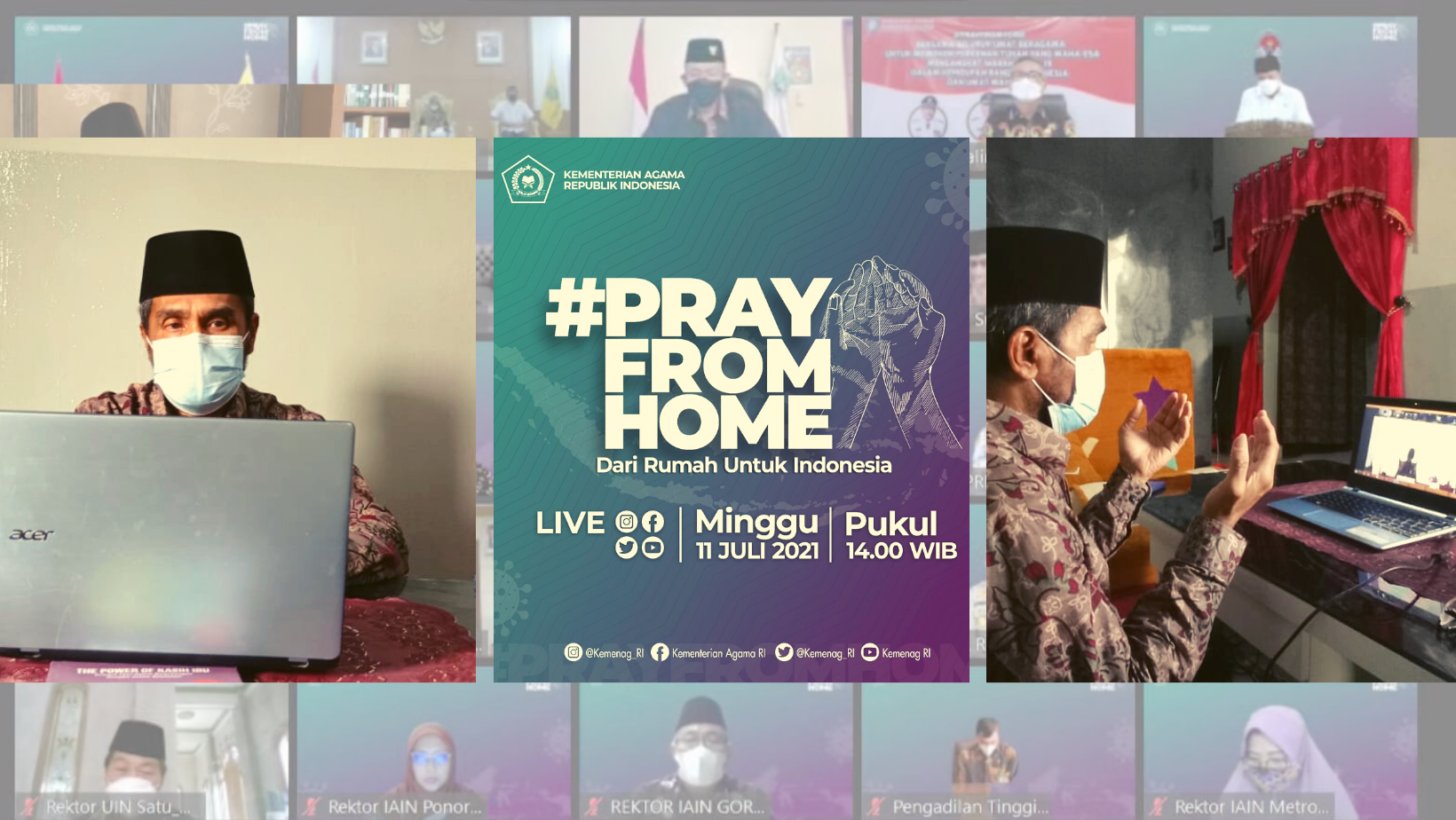 Plt Kakanwil : Mari Terus Panjatkan Doa Agar Pandemi Segera Berakhir