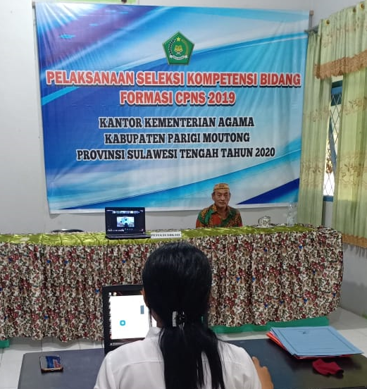 Pelaksanaan SKB CPNS Di Kemenag Parimo Berjalan Lancar