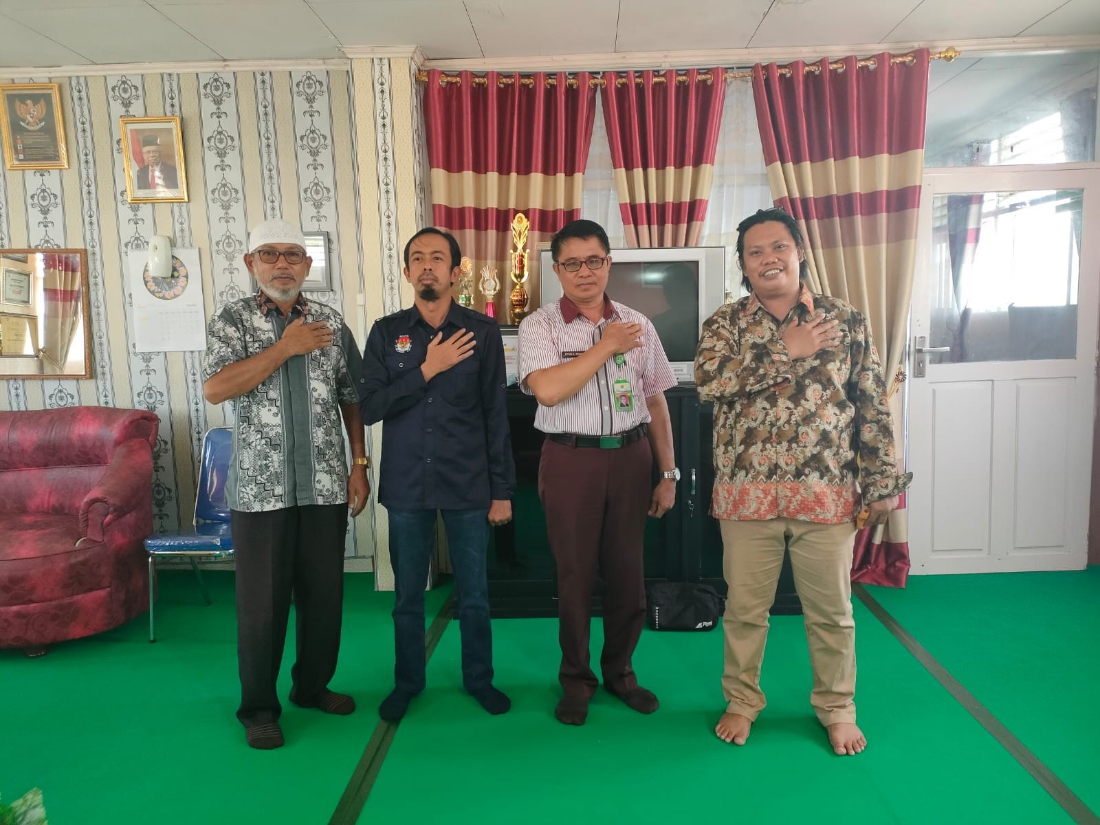 Pemutahiran Data Pemilih Berkelanjutan, Kepala Man Menerima Kunjungan Tim KPU Tolitoli