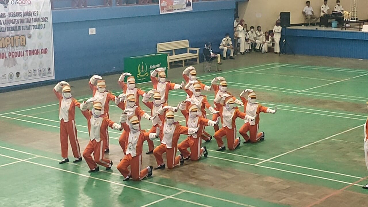 Memperebutkan Piala Bergilir  Bupati Tolitoli, Man Tolitoli Ikuti Lomba Kreasi Baris Berbaris 
