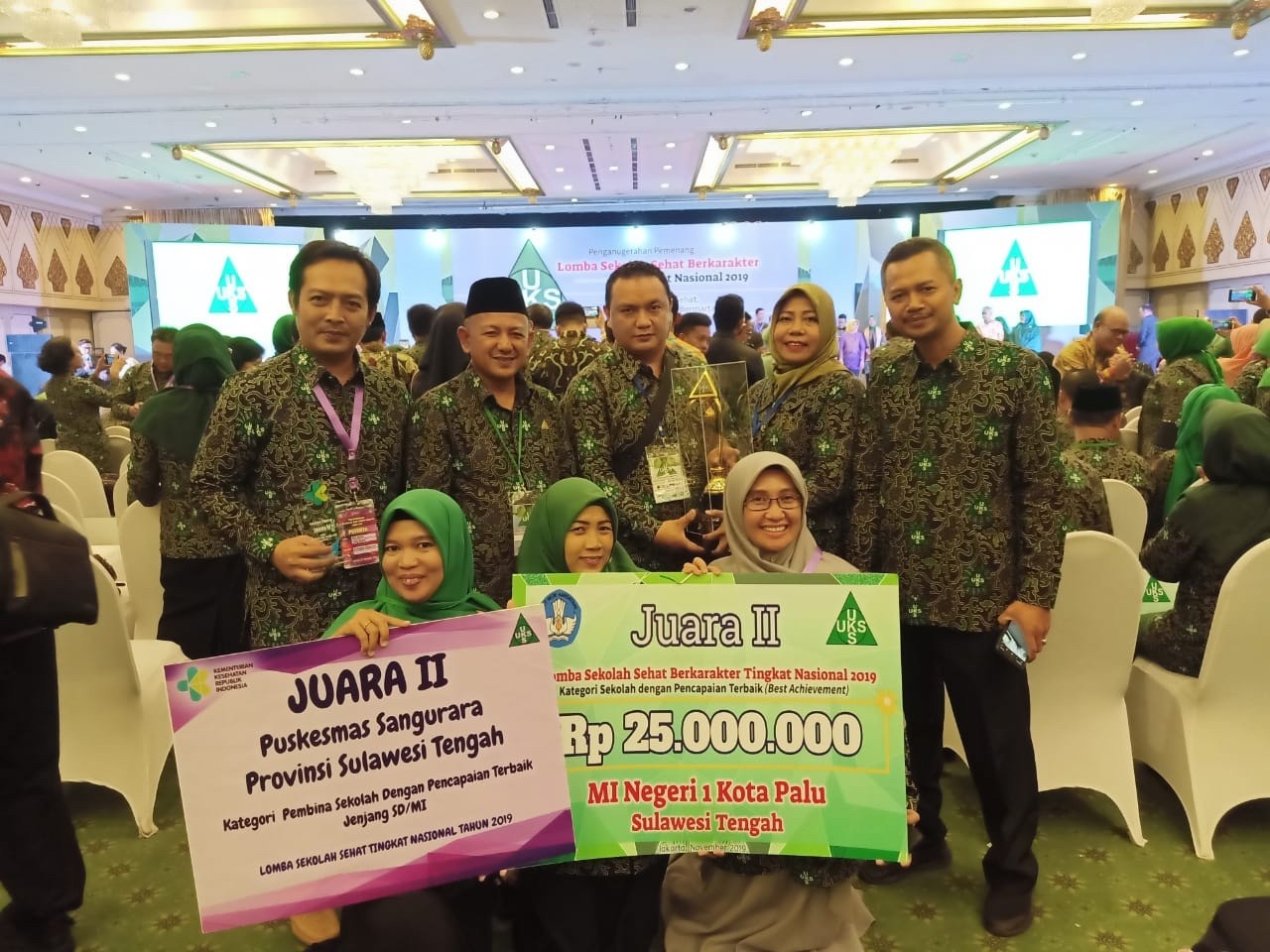 MIN 1 Kota Palu Juara Dua Lomba Sekolah Sehat Nasional 2019