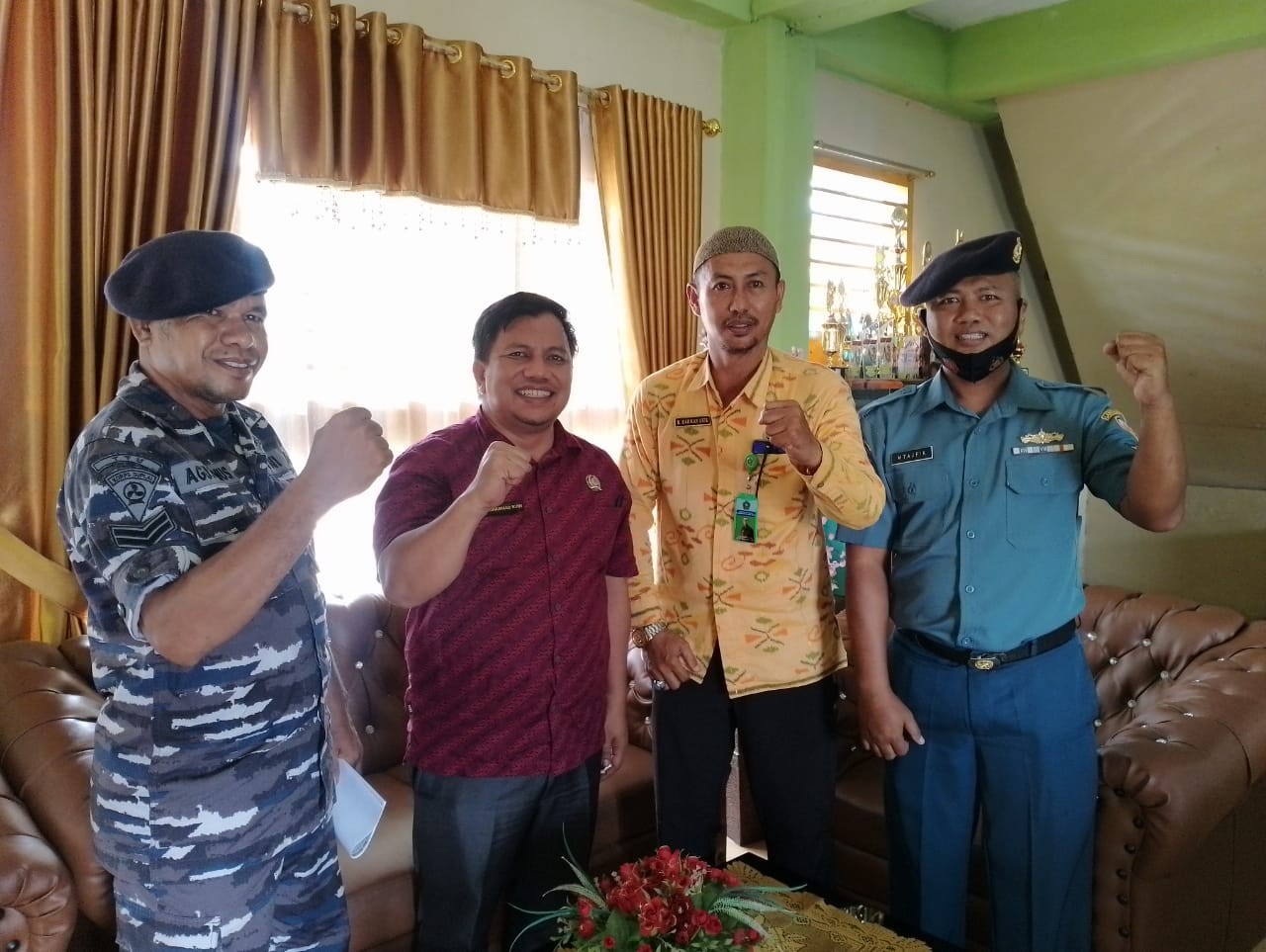 Kamad Man Tolitoli Menerima Kunjungan Silaturahmi TNI AL 