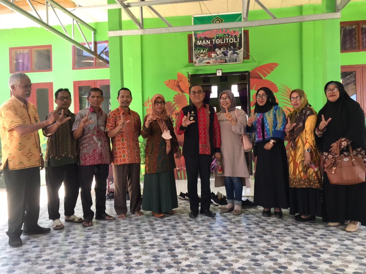 Monitoring Evaluasi Akreditasi Perpustakaan Madrasah/Sekolah  Dari Dinas Perpustakaan Prov.Sulteng