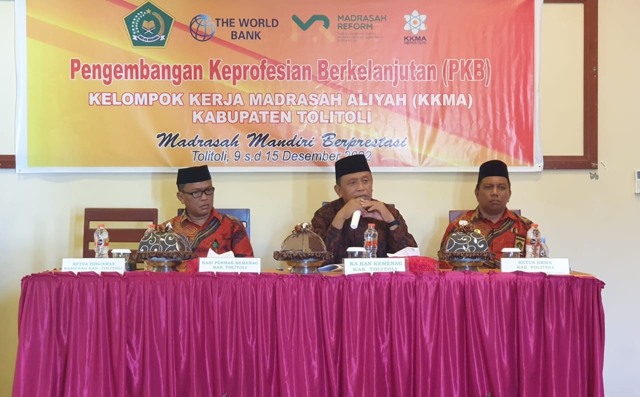 Pengembangan Keprofesian Berkelanjutan Kelompok Kerja Madrasah Aliyah Kab.Tolitoli