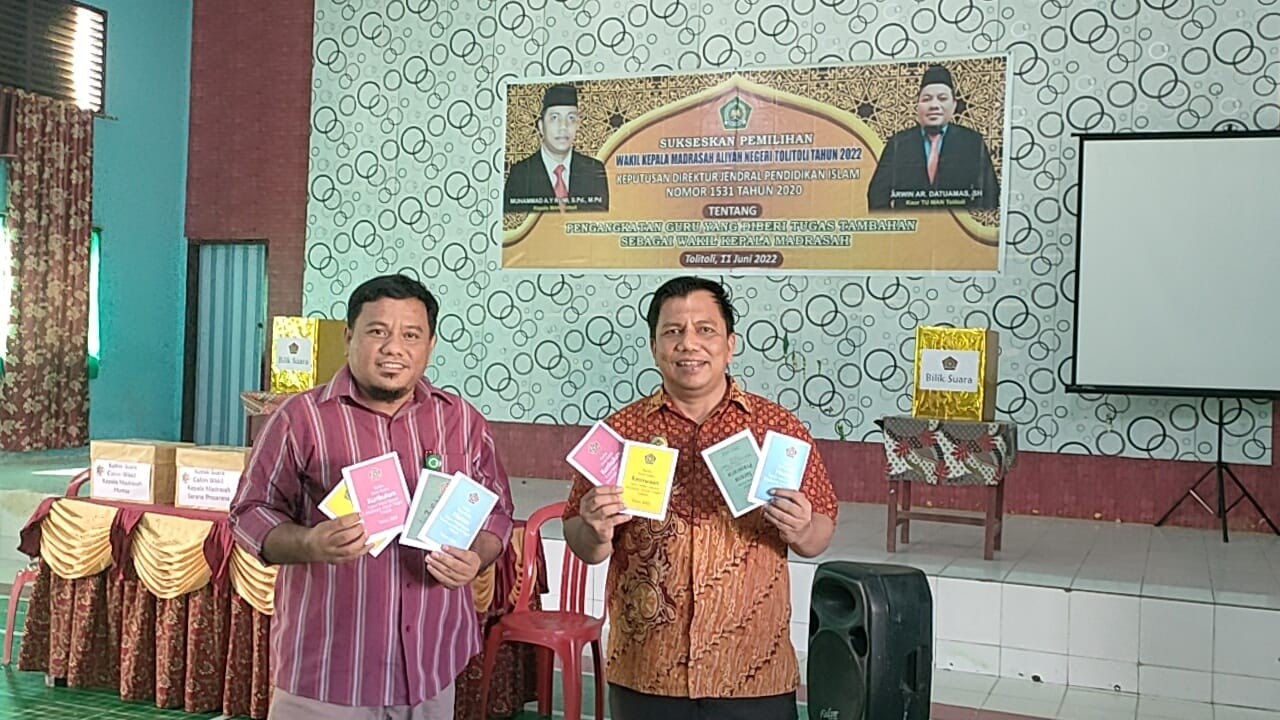 MAN Tolitoli Gelar Pemilihan Wakil Kepala Madrasah Secara Demokrasi 