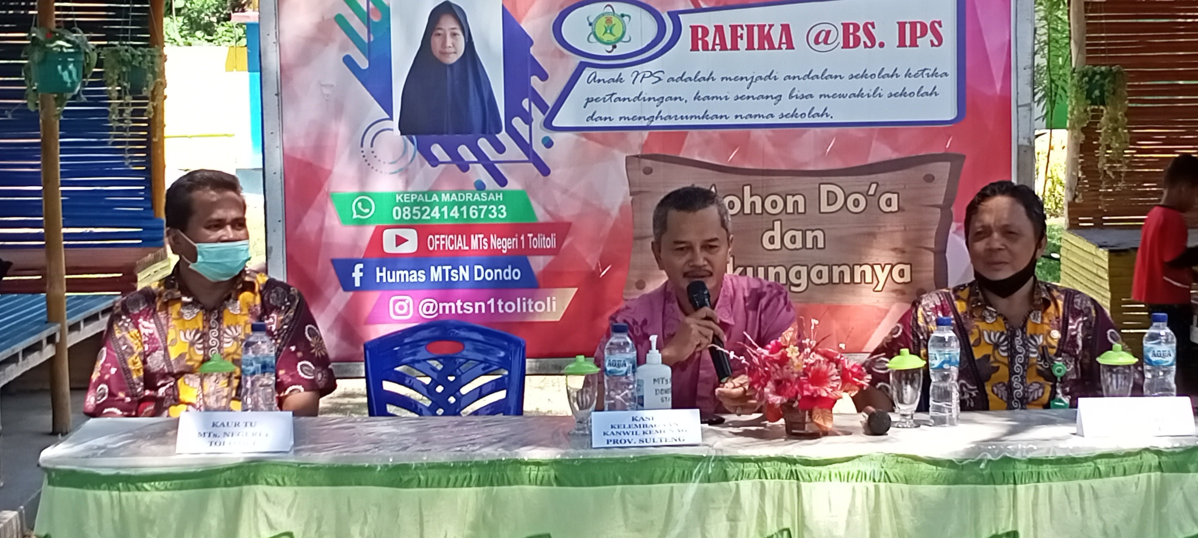 Kasi Kelembagaan Pendidikan Kanwil Kemenag Sulteng Membuka KSM  MA Tingkat Provinsi Zona MTsN 1 Toli