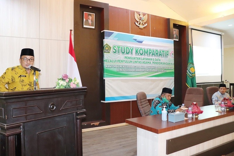 Kabag TU Kanwil Kemenag Sulteng Terima Kunjungan Study Komparatif Kemenag Kab. Pohuwato