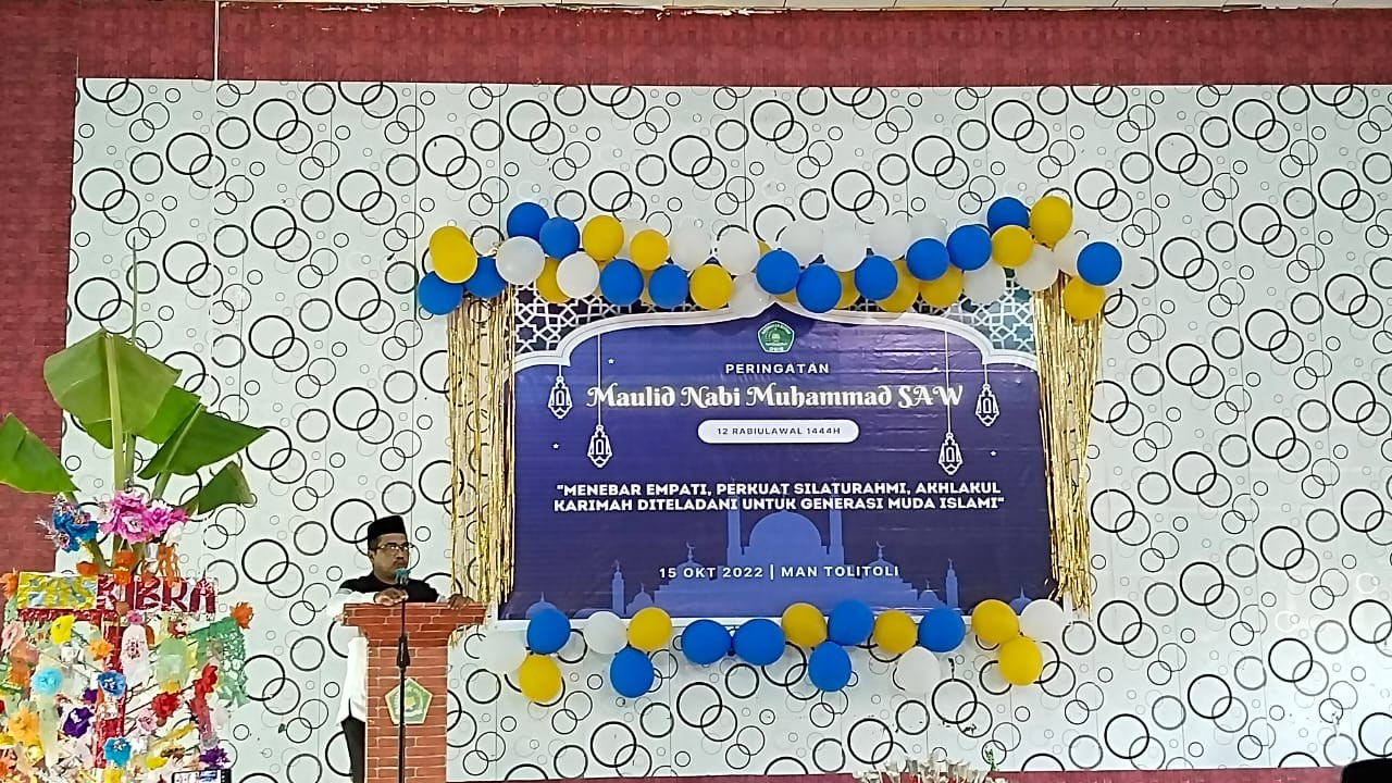 MAN Tolitoli Menggelar Maulid Nabi Muhammad SAW 