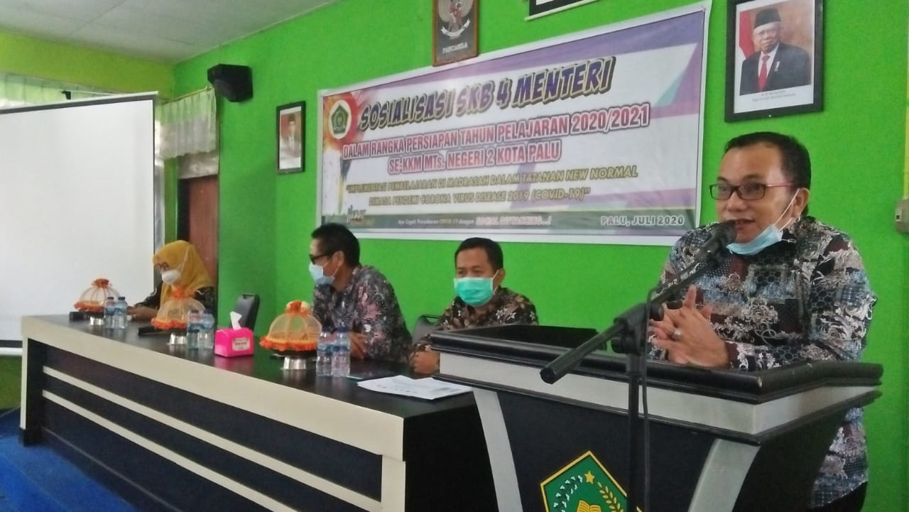 KKM  MTsN 2 Palu  Gelar Sosialisasi SKB 4 Menteri