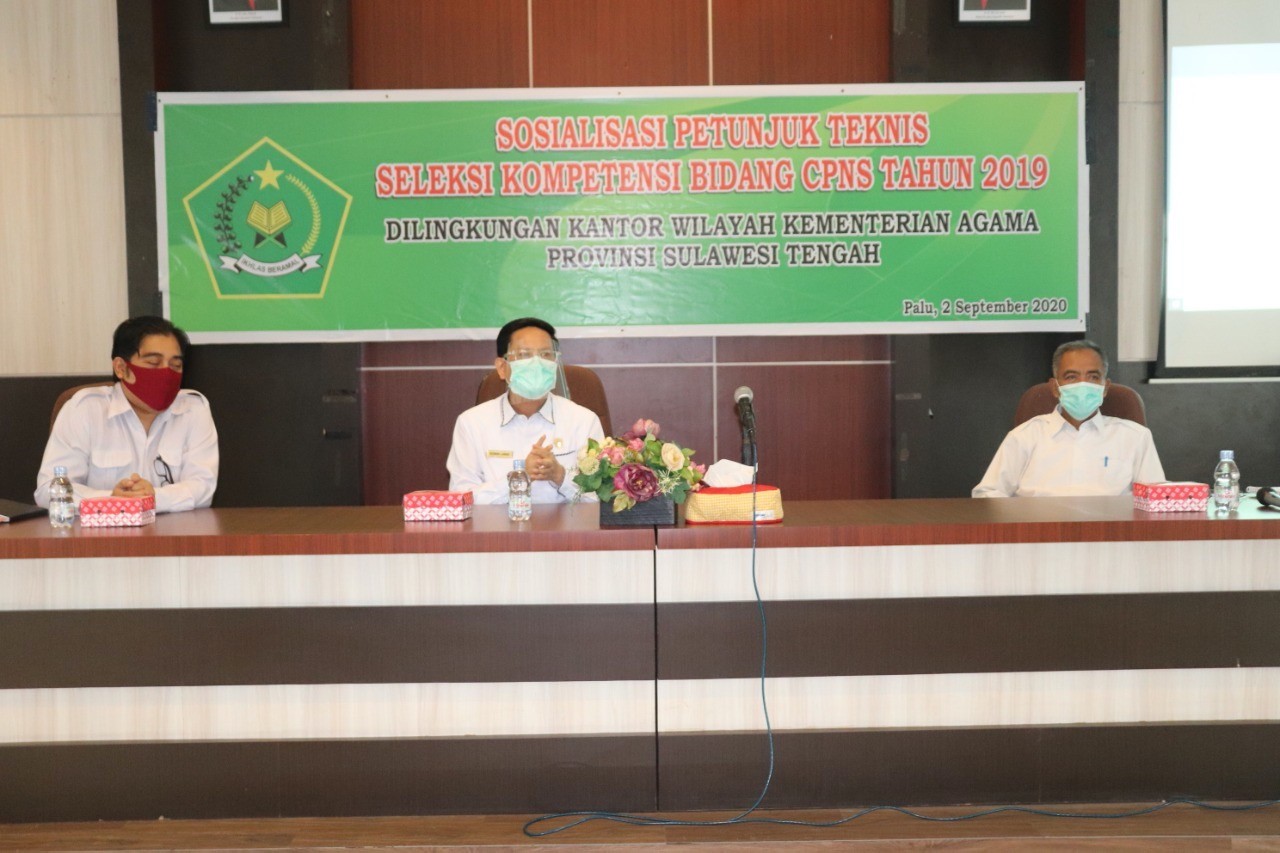 Kemenag Sulteng Sosialisasikan Petunjuk Teknis SKB CPNS Formasi Tahun 2019