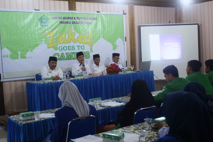 Bimas Islam Kemenag Sulteng laksanakan Zakat goes to Campus